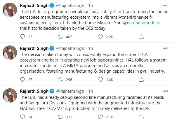 “This deal will be a game changer for self-reliance in the Indian defence manufacturing,” Rajnath Singh said. 