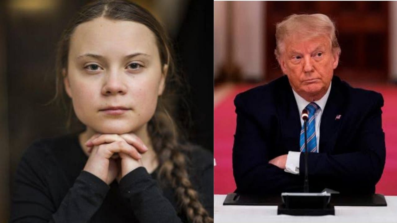 Greta Thunberg bids the ultimate goodbye to Donald Trump. Image used for representation.&nbsp;