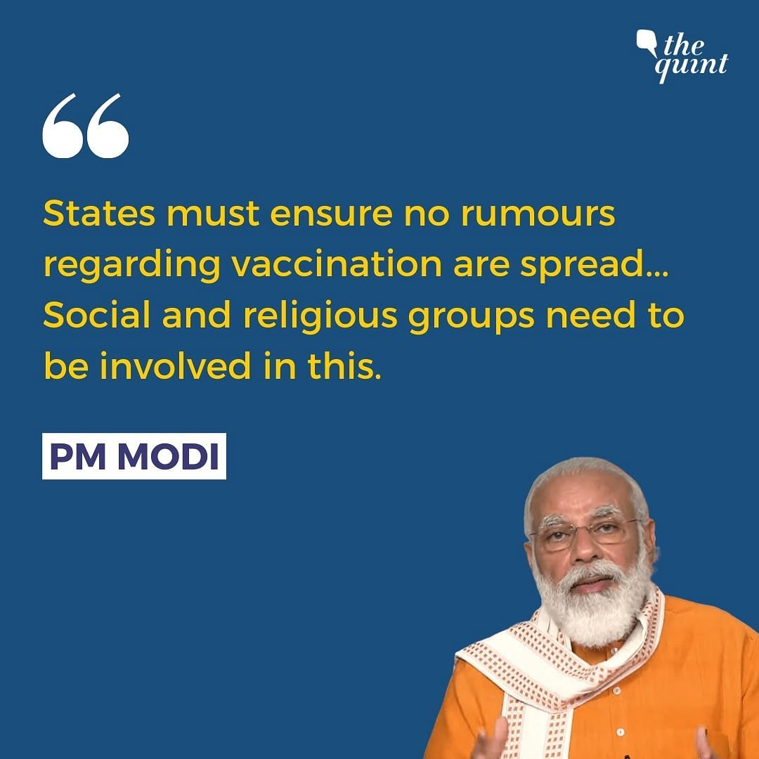 Centre to Bear Expenses for 1st Phase COVID Vaccination: PM to CMs