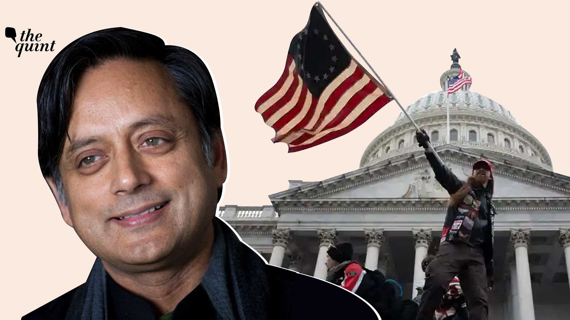 Image of Dr Shashi Tharoor, the author of this piece, used against the backdrop of the Capitol riots in US, is for representational purposes only.