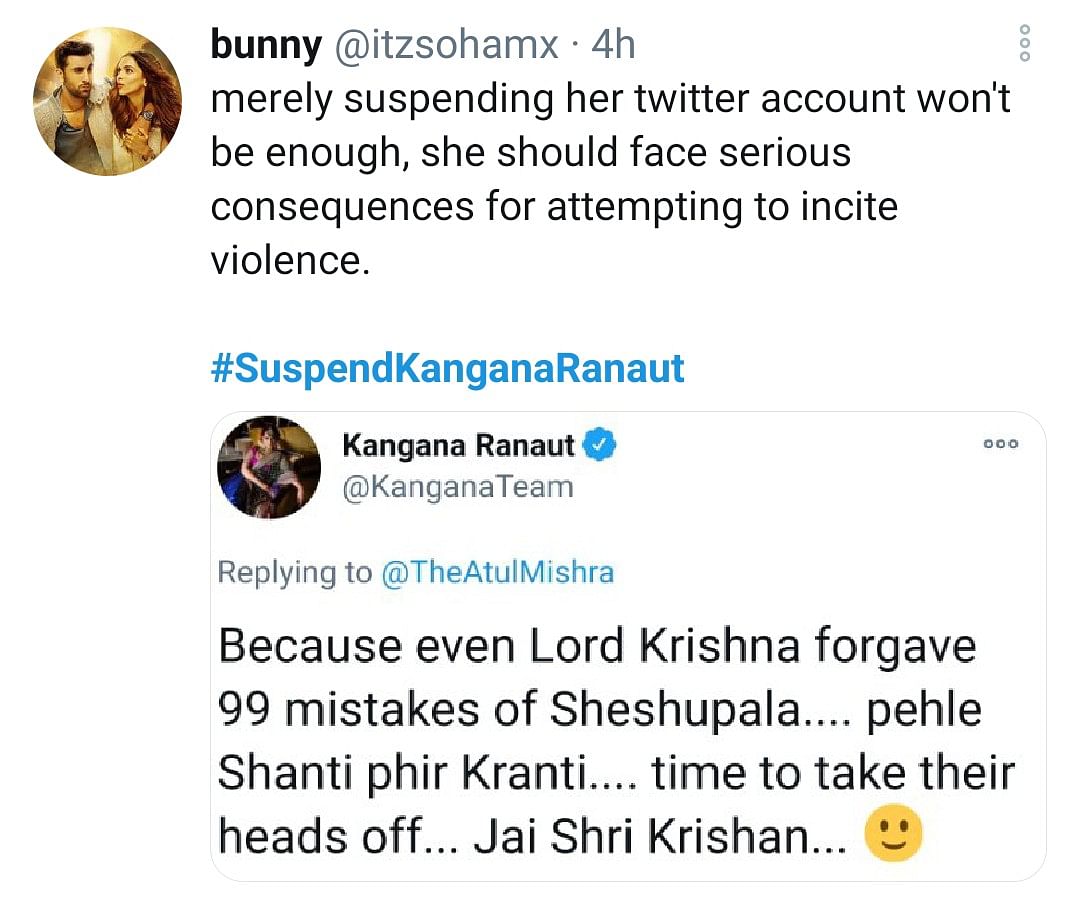 Kangana Ranaut recently came under fire for her tweets.