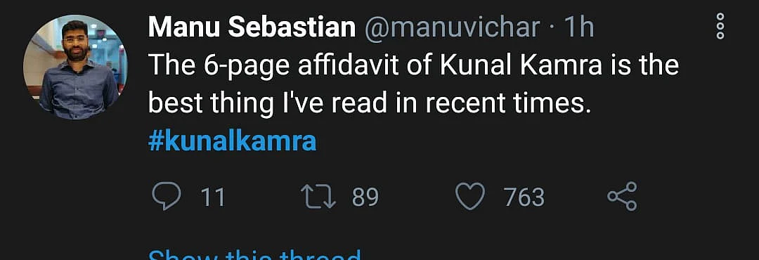 Twitter Divided on Kunal Kamra's Reply to SC's Contempt Notice