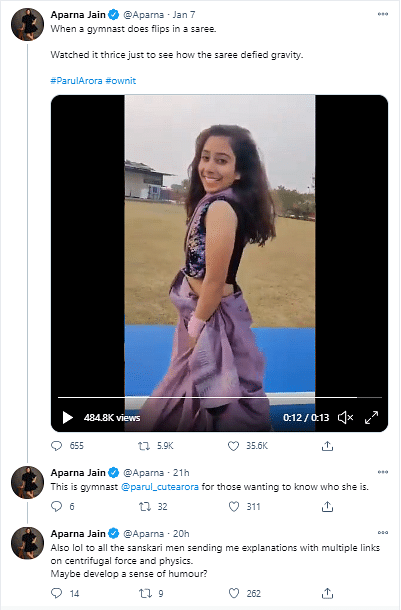 A video of National Gold Medalist Gymnast Parul Arora has gone viral on the internet.