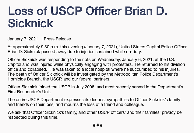 USCP press release.