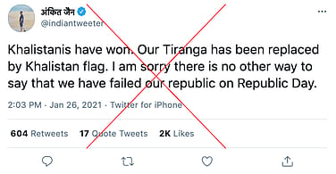 Fact Check Of Farmers Hoisting Khalistani Flags At Red Fort Farmers Waved Nishan Sahib Flags At Red Fort Not Khalistani Ones