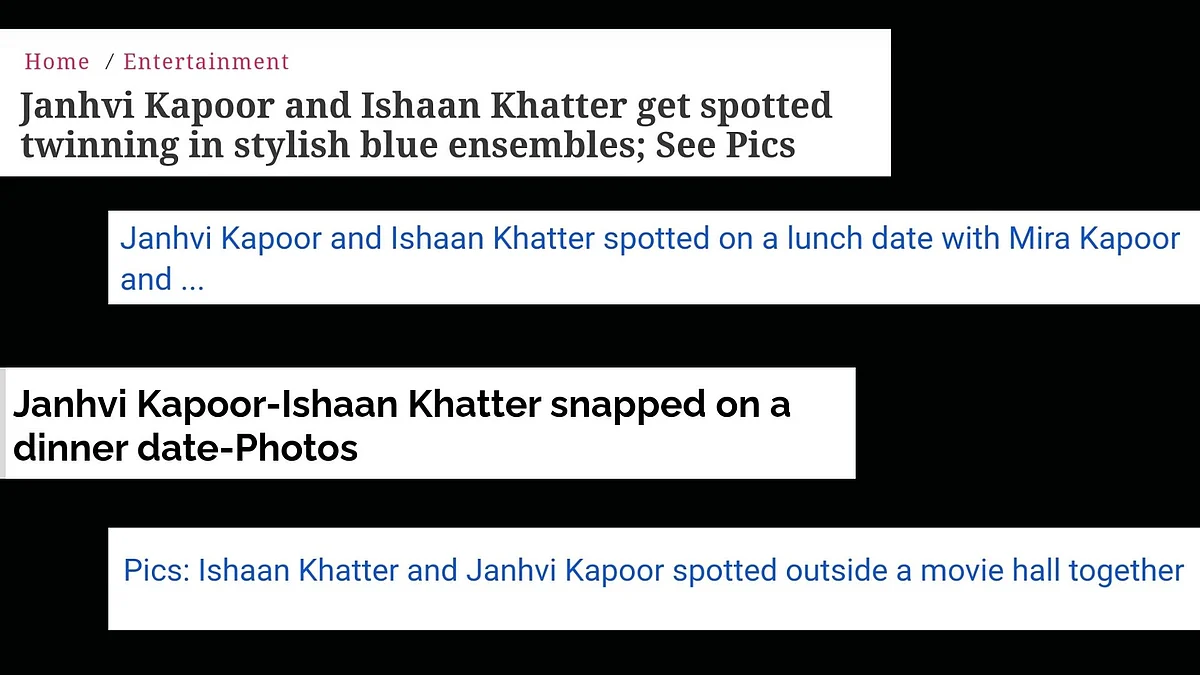 Headlines Janhvi Kapoor and Ishaan Khatter made during 'Dhadak'