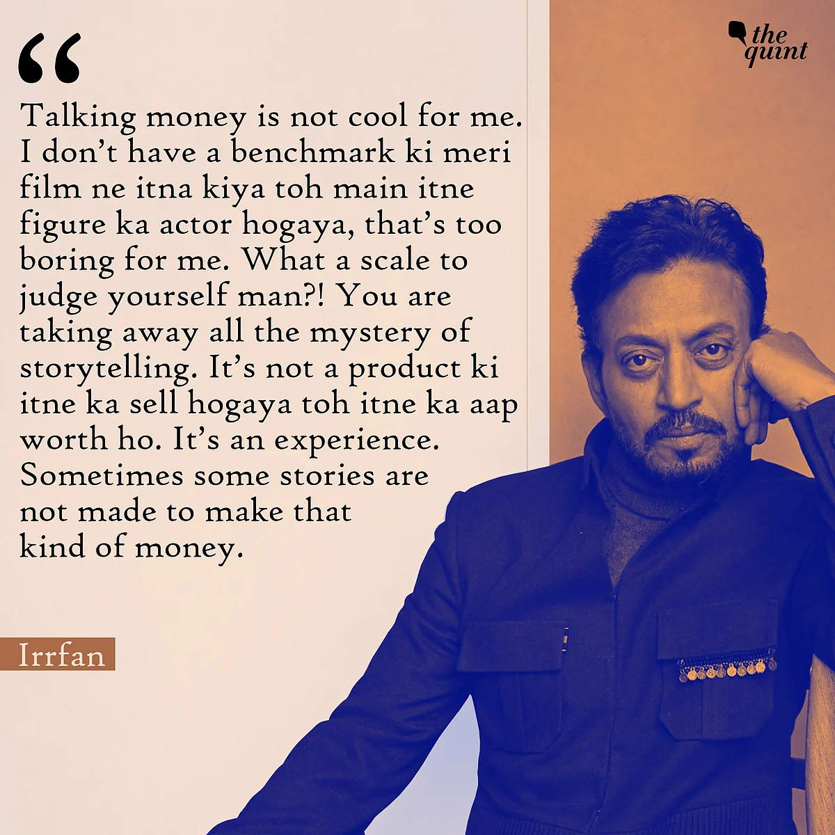 Remembering Irrfan’s Thoughts on Acting, 100 Cr Clubs and Journeys