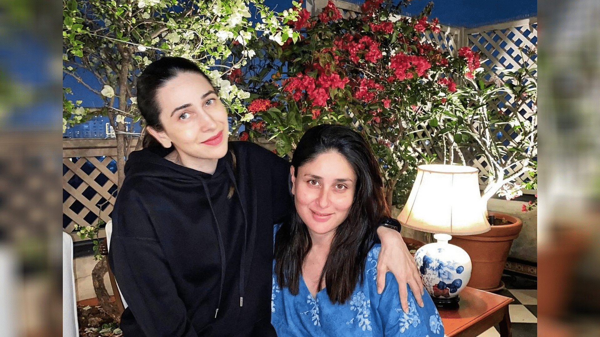 Kareena Kapoor spends time with her sister Karisma Kapoor in her new home.