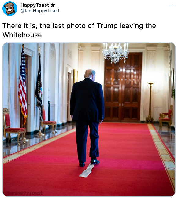 Americans react to Trump leaving the White House 