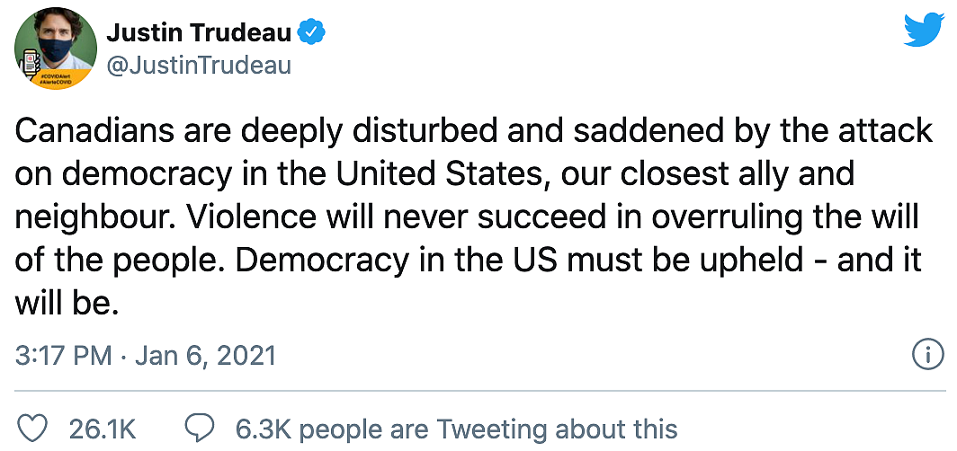 ‘Disgraceful’: Johnson, Ardern & Merkel Condemn US Capitol Siege
