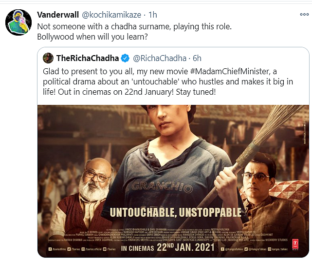 Casual Casteism: Twitter Criticises ‘Madam Chief Minister’ Poster