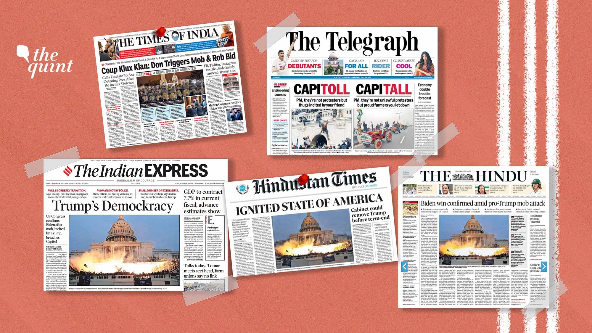 CAA: Front pages of Indian newspapers focus on Donald Trump's visit even as  Delhi burns
