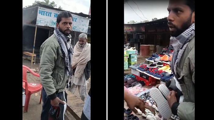 A local Bajrang Dal leader saw a Muslim shopkeeper selling shoes with <i>‘thakur’ </i>written on its soles and filed an FIR.