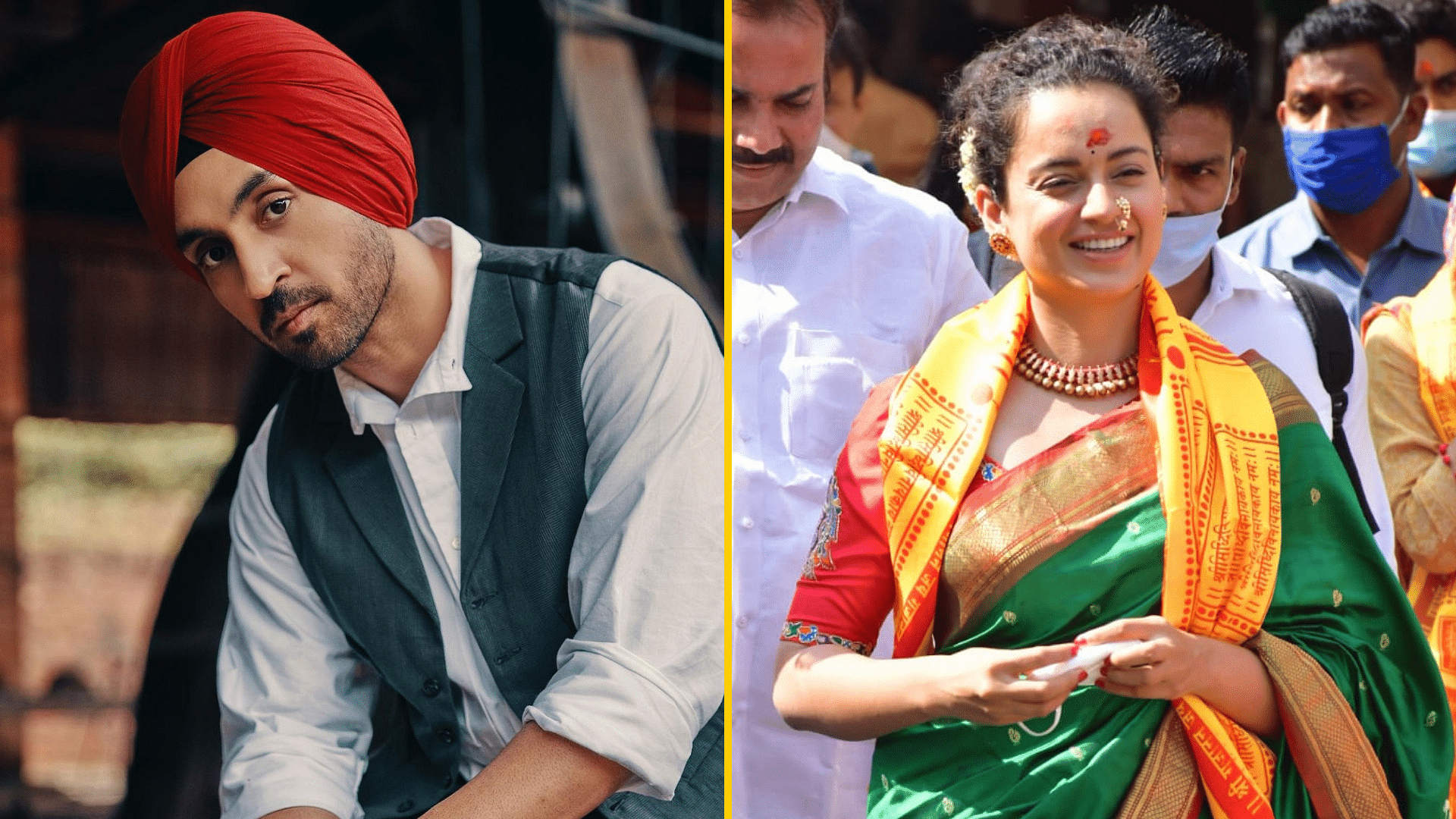 Actors Diljit Dosanjh and Kangana Ranaut have been engaged in a verbal battle on Twitter.