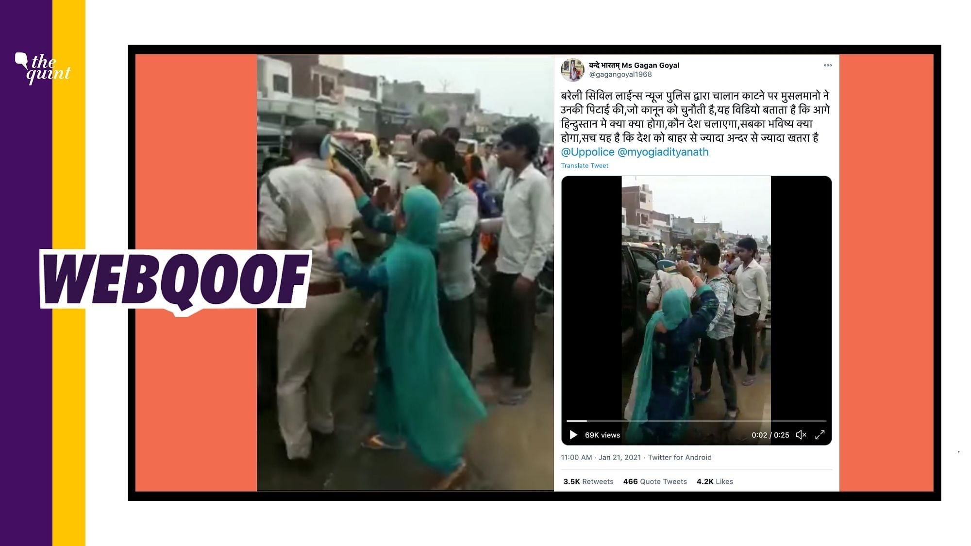 Social media users revived a video of an incident which dates back to 2018 and falsely claimed that it’s from Uttar Pradesh’s Bareilly.