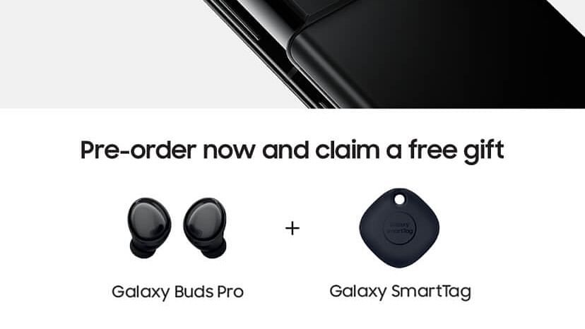 Samsung Galaxy Buds Pro and Galaxy SmartTag have been pictured in a marketing material for the Galaxy S21 Ultra.&nbsp;