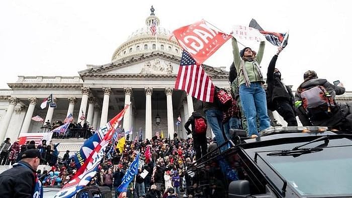 Pro-Trump protesters stormed the US Capitol on Wednesday, 6 January.&nbsp;