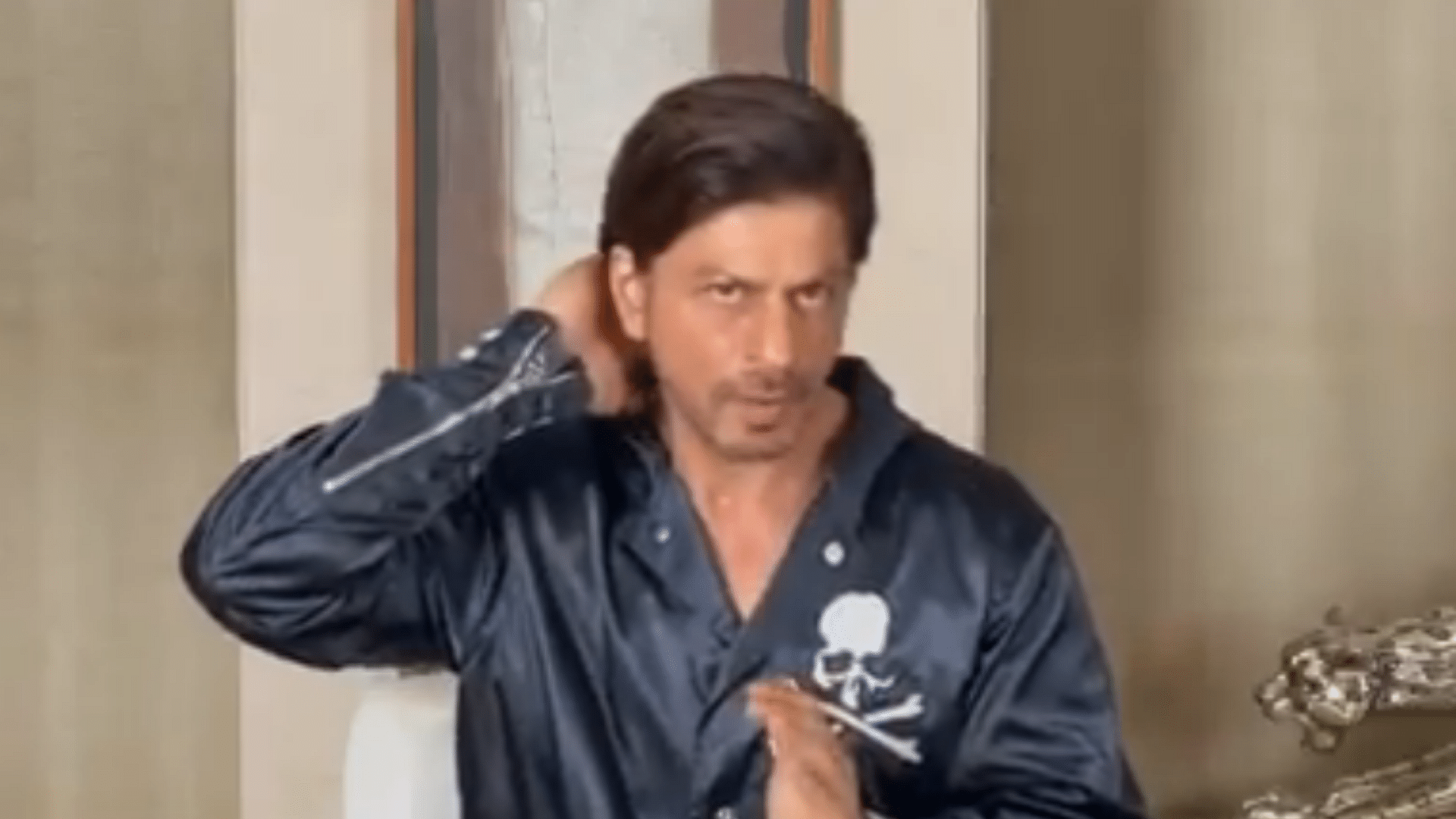 Shah Rukh Khan recorded a video message for his fans for the New Year.