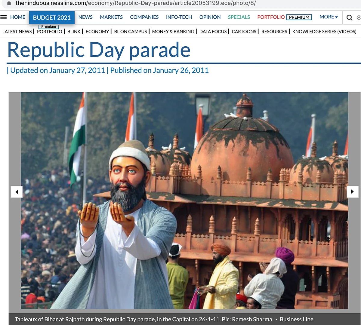 Bihar’s 2011 R-Day Tableau Shared As That of UP ‘Under SP Rule’