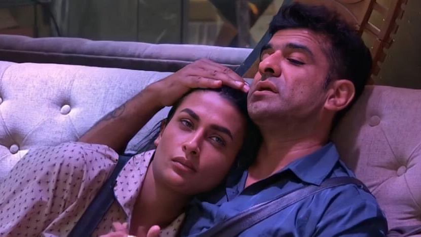 Eijaz Khan and Pavitra Punia in a still from Bigg Boss 14.