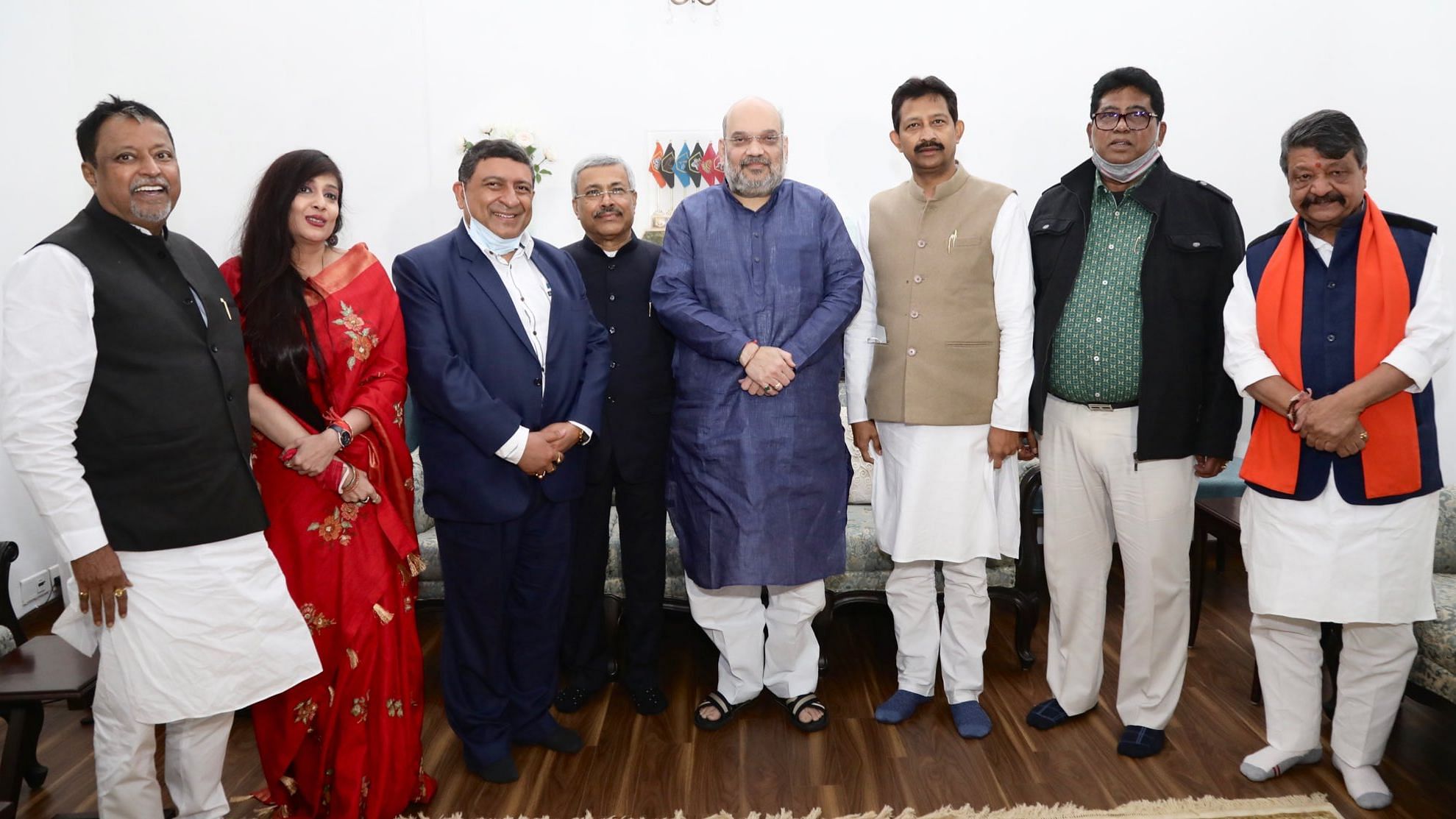 Five Trinamool leaders joined the BJP on 30 January, Saturday after a meeting with Union Home Minister Amit Shah.