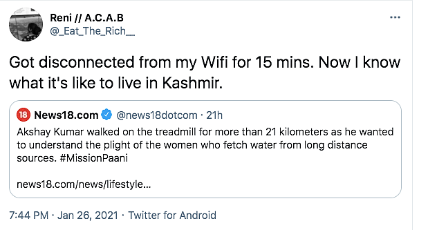 Akshay Called Out For Treadmill Stunt to Feel Rural Women's Plight