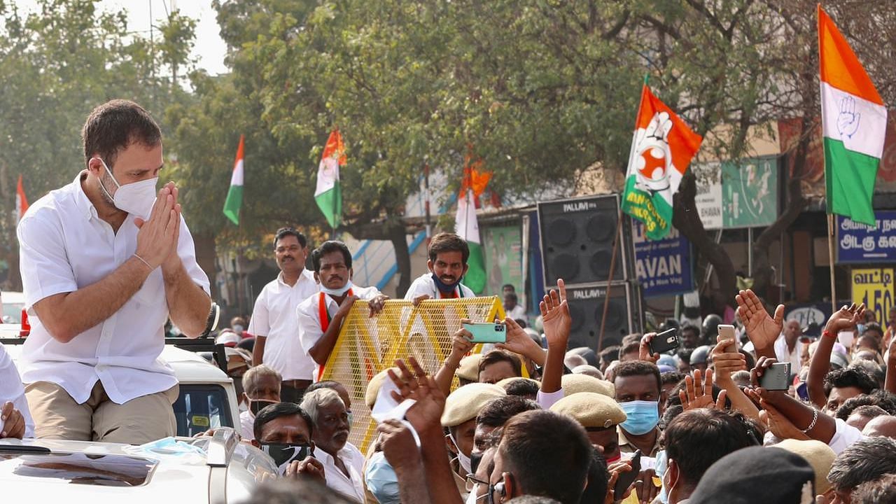 Rahul Gandhi launched Congress’ political campaign in poll-bound Tamil Nadu on 23 January.