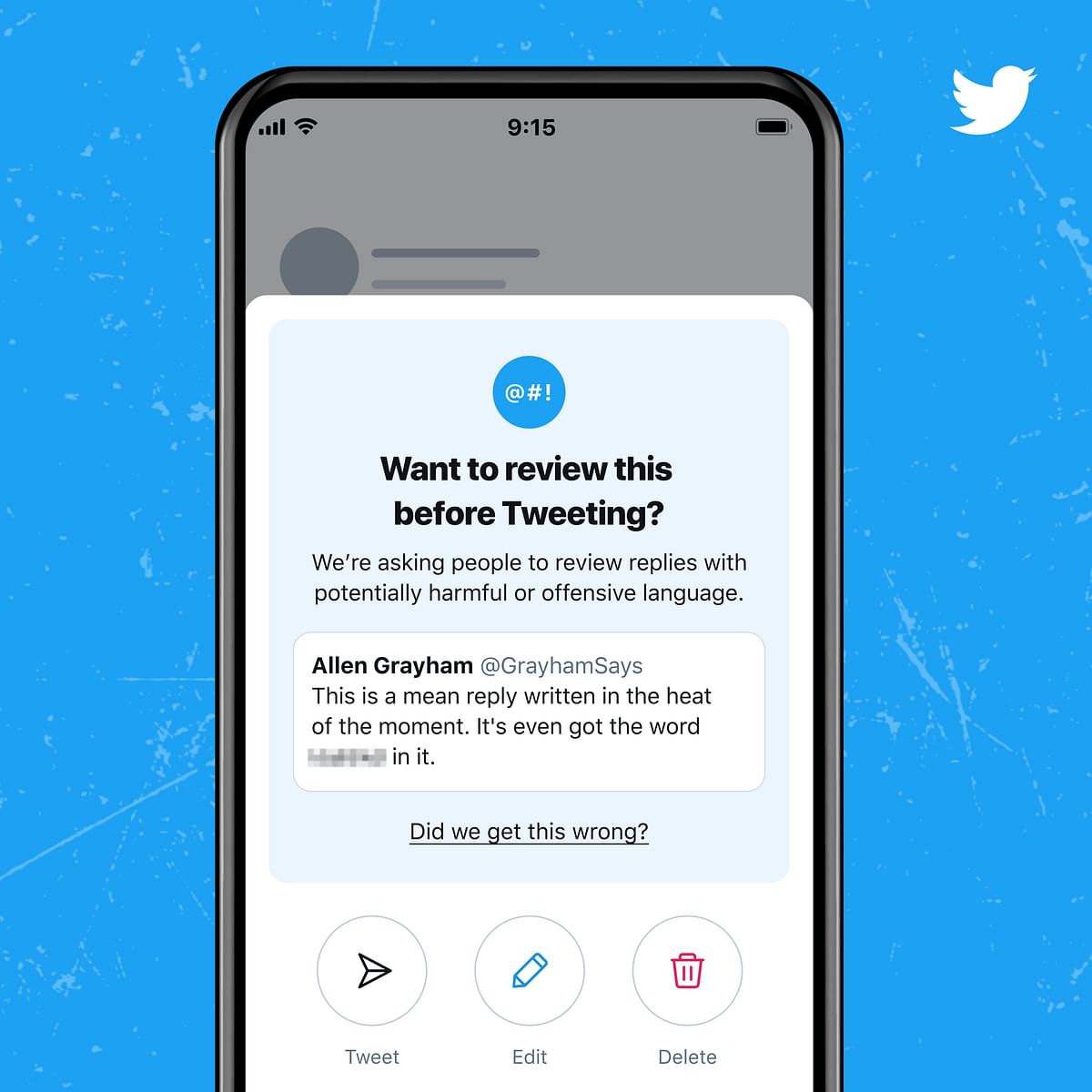 Twitter is launching a new test that will enable its users to ‘rethink’ and ‘review’ before posting any replies.