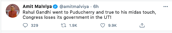 Politicians react to Puducherry government collapse