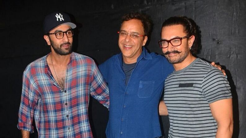 Ranbir Kapoor, Vidhu Vinod Chopra and Aamir Khan.