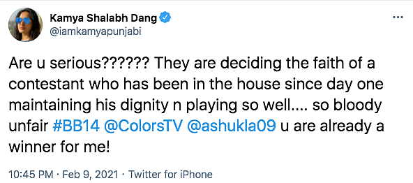 BB14: Rashami Desai, Kamya Punjabi Call Abhinav's Eviction Unfair