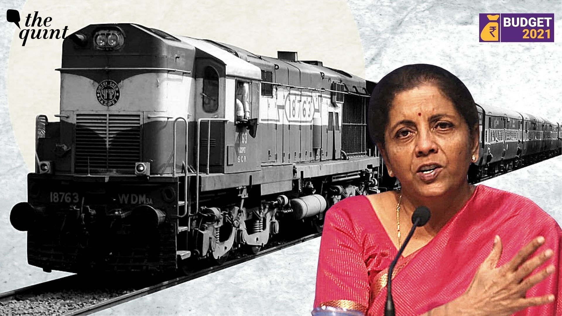Presenting the Union Budget 2021-22, Finance Minister Nirmala Sitharaman on Monday, 1 February, allocated a sum of Rs 1,10,055 crore to Railways and said that the Indian Railways has prepared a National Rail Plan for India 2030.