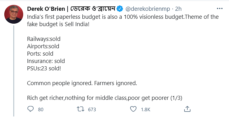 This is ‘Sell India’ Budget, Says Opposition