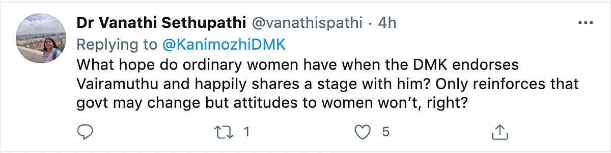 DMK Criticised for Inviting #MeToo Accused Vairamuthu to Event