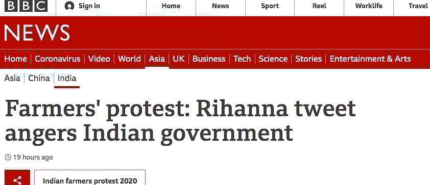 Rihanna Vs Indian Govt Gets Noticed By International Media