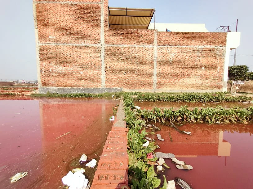 Unfinished Drain, Polluted Water Irks Locals in Meerut’s Shobhapur