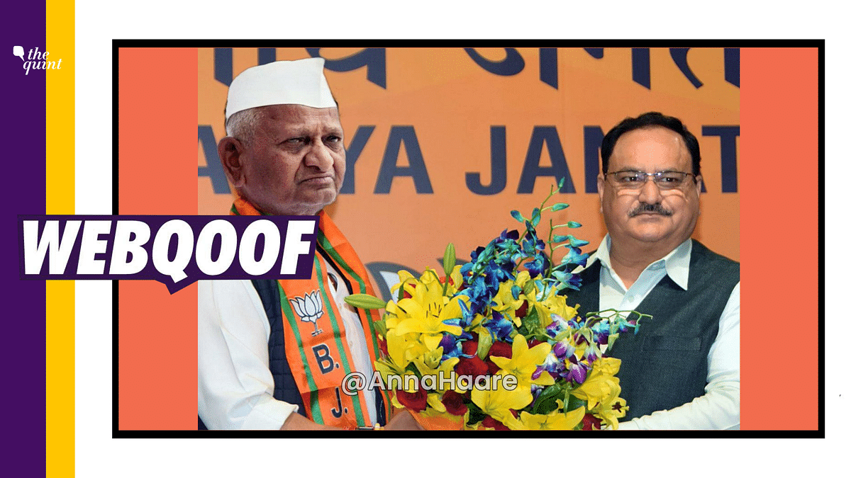 Anna Hazare Joins BJP? No, Viral Image With Nadda Is Edited