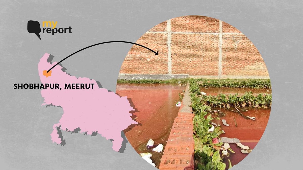 Unfinished Drain, Polluted Water Irks Locals in Meerut’s Shobhapur