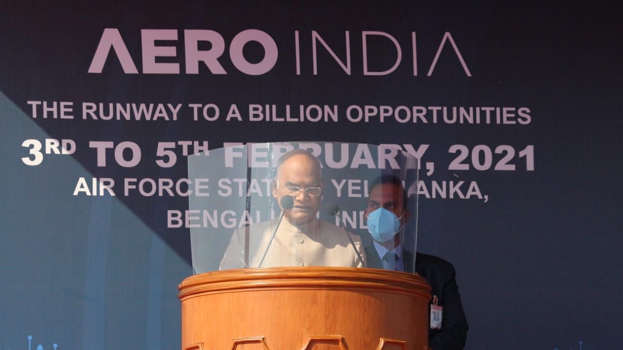 President Kovind at the Aero India 2021
