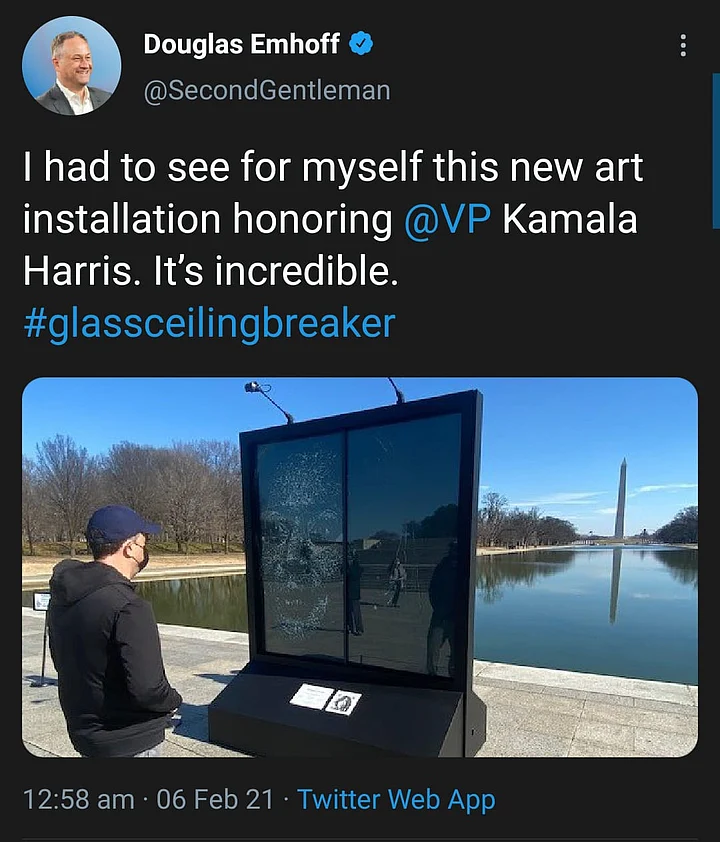 The installation has been made by artist Simon Berger.