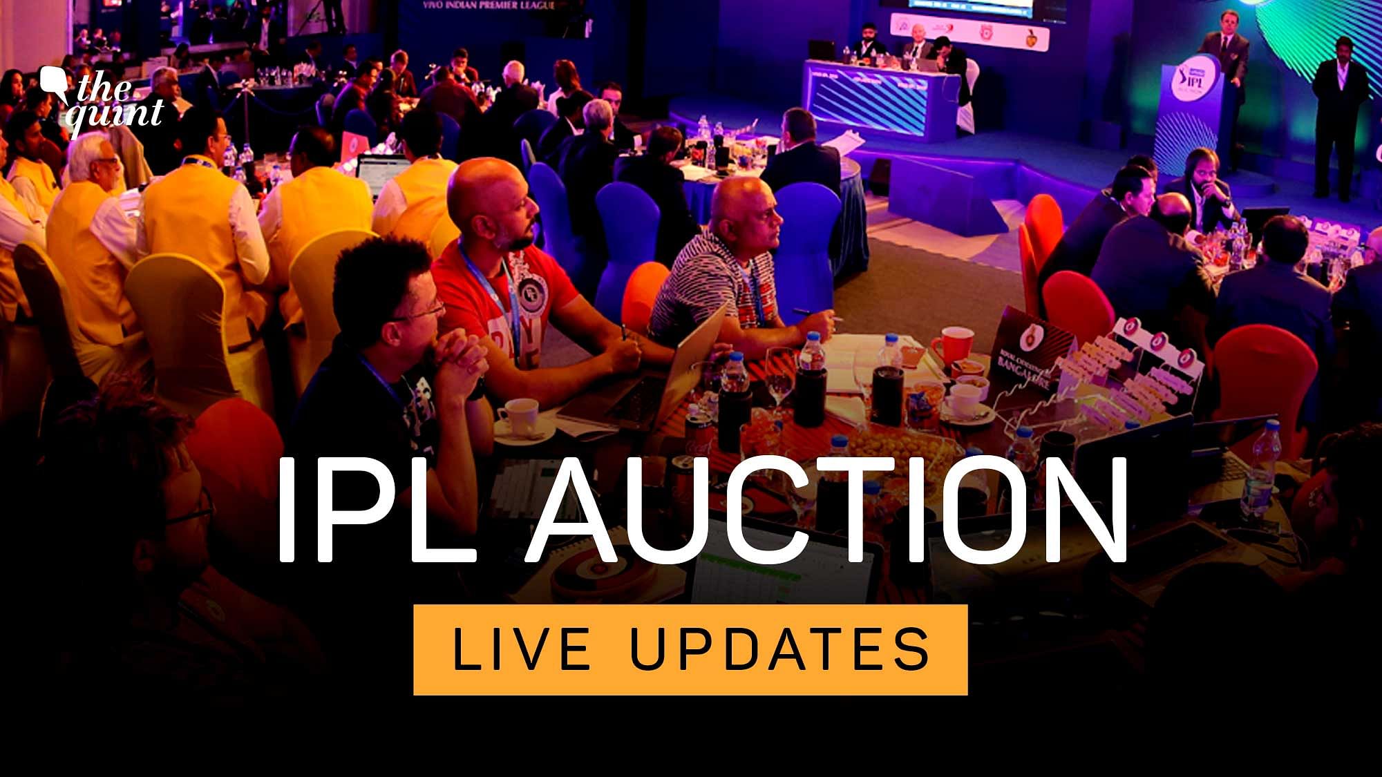 IPL Players Auction 2021 LIVE: Auction starts at 3pm IST.