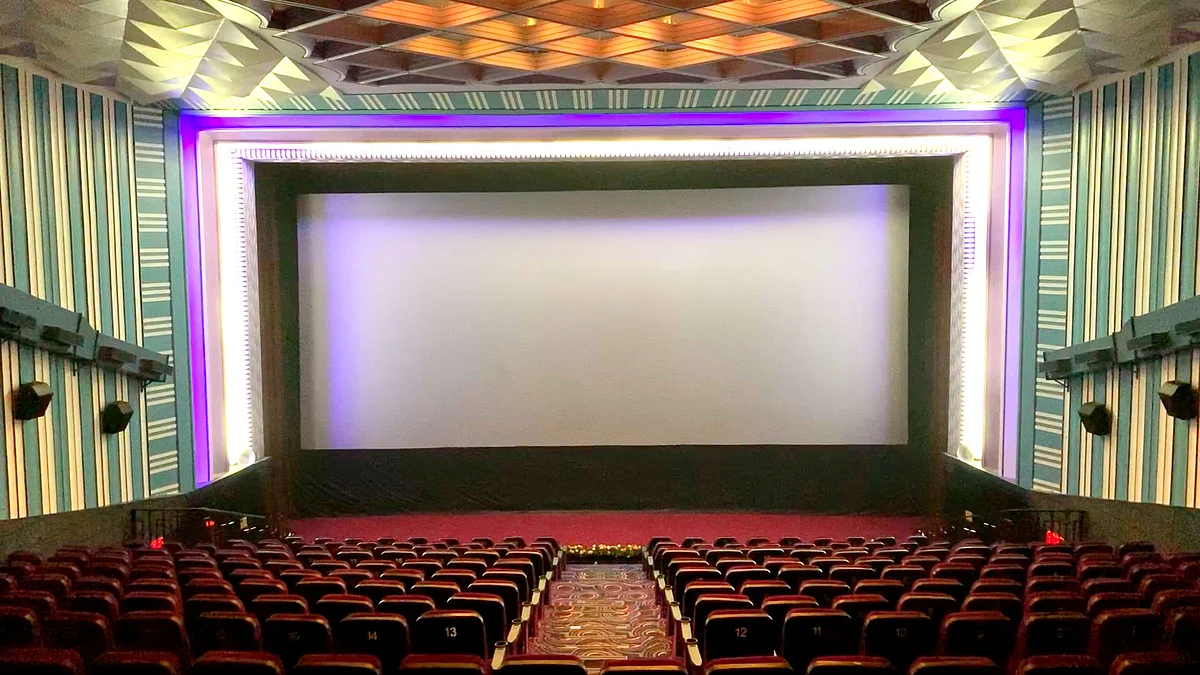 Interiors of Anuradha cinema hall in Guwahati