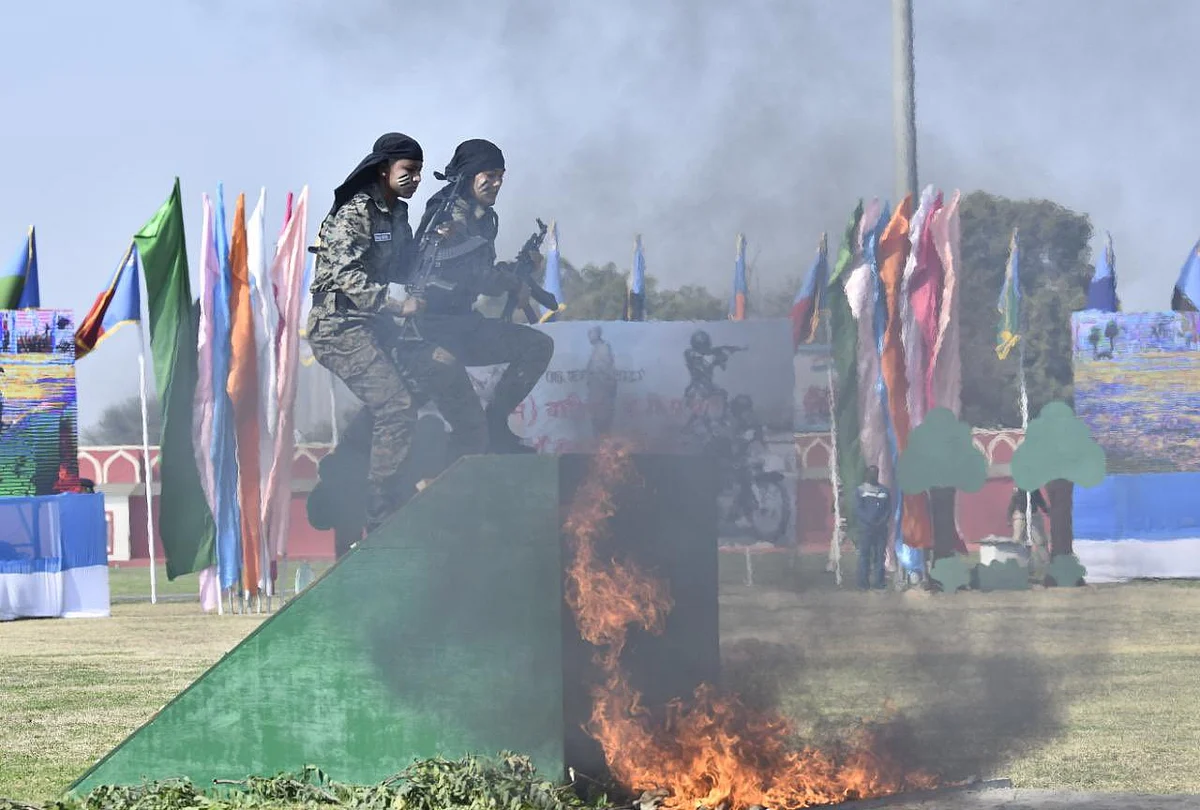 CRPF inducts women commandos in its special wing for anti-naxal operations.