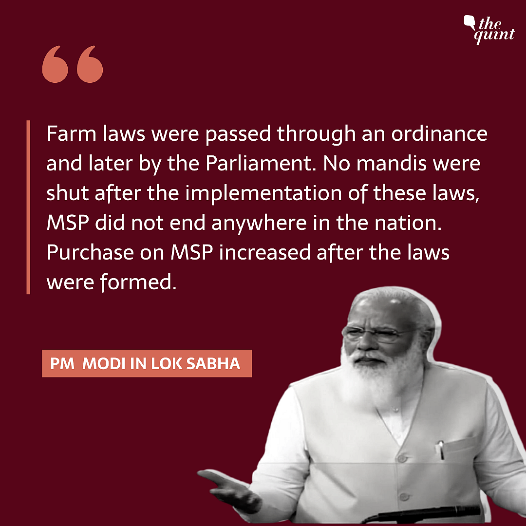 PM Says Farmers’ Protest Holy, Slams ‘Andolanjeevis’ for Hijacking