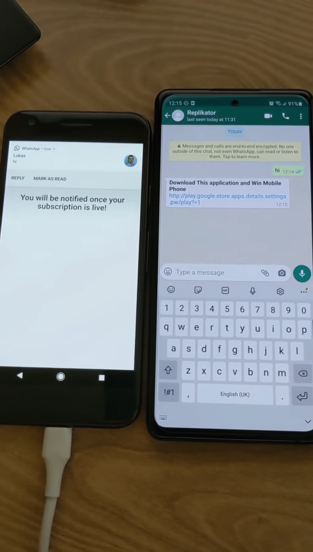 WhatsApp users are being tricked into downloading a phoney app through a message that is being widely shared.  