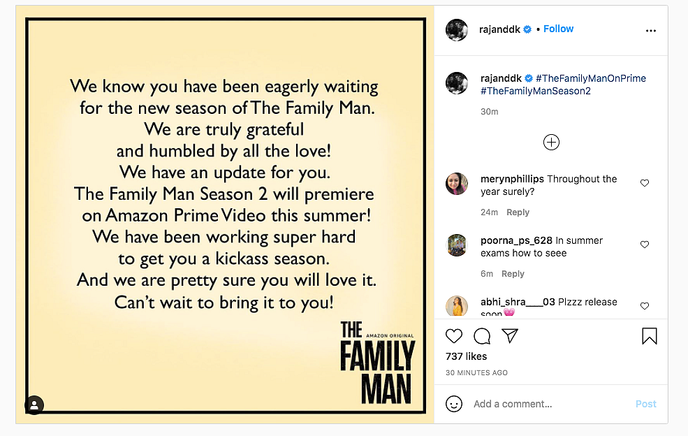 'The Family Man' S2 to Release this Summer, Says Creators Raj & DK