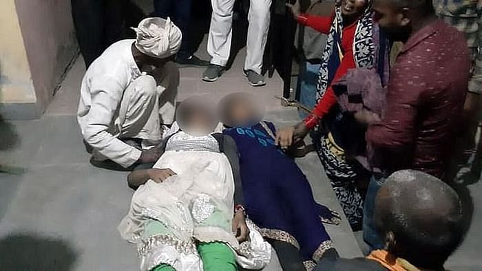 The father of one of the girls had to be hospitalised after he fainted on seeing his daughter’s body.