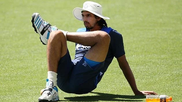 Ishant Sharma at training 