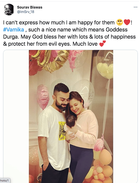 Anushka and Virat have named their daughter Vamika. 