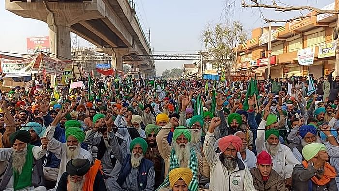Image of the ongoing farmers’ protests used for representational purposes.